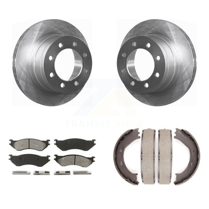 Kit de plaquettes semi-métalliques et de freins de stationnement, Rotors à disque arrière, pour Dodge Ram 150