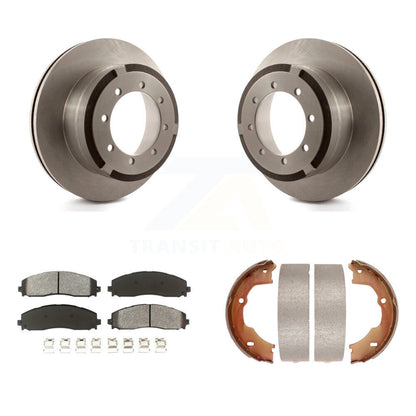 Kit de chaussures de stationnement avec plaquettes semi-métalliques, Rotors à disque arrière, pour Ford F-450 Super Duty