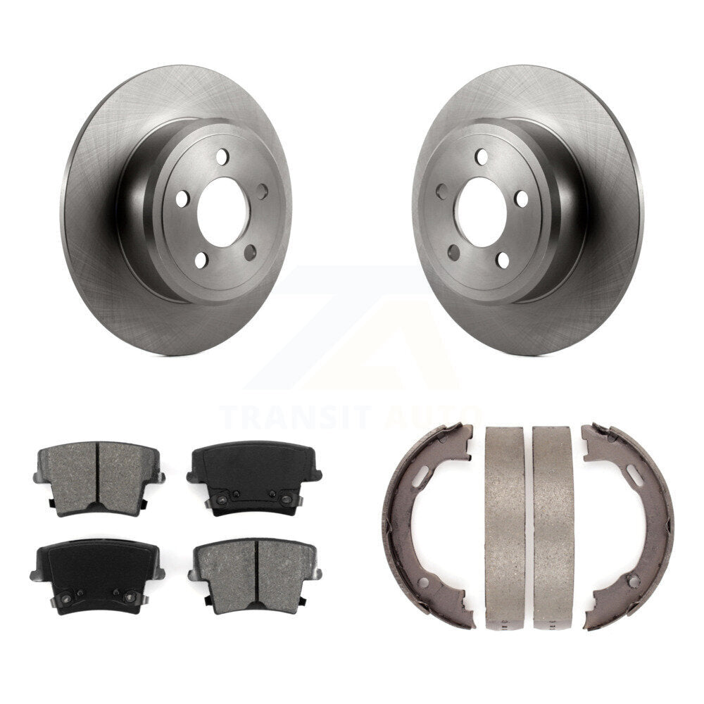 Kit de plaquettes semi-métalliques et de chaussures de stationnement, Rotors à disque arrière, pour Dodge Chrysler 30