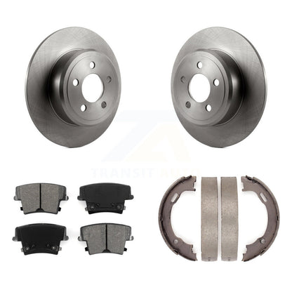 Kit de plaquettes semi-métalliques et de chaussures de stationnement, Rotors à disque arrière, pour Dodge Chrysler 30