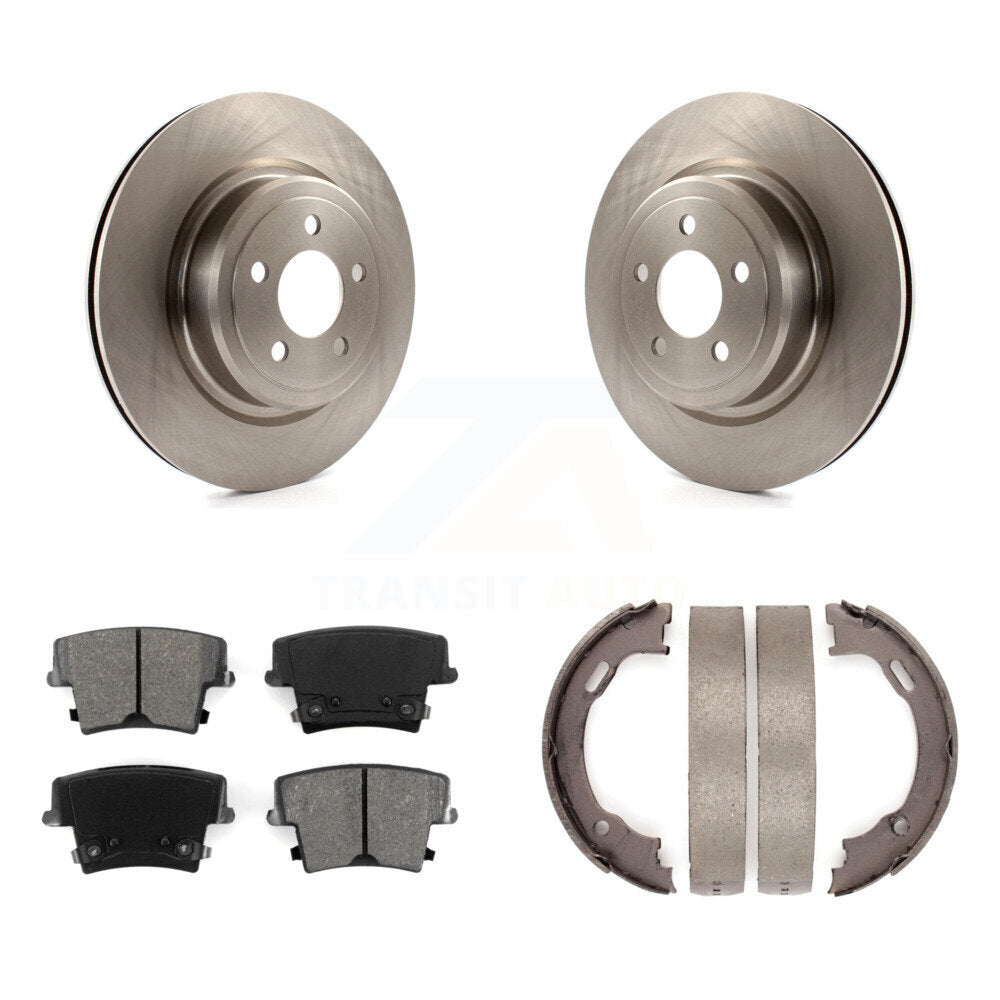 Kit de plaquettes semi-métalliques et de chaussures de stationnement, Rotors à disque arrière pour Dodge Charger Magnu