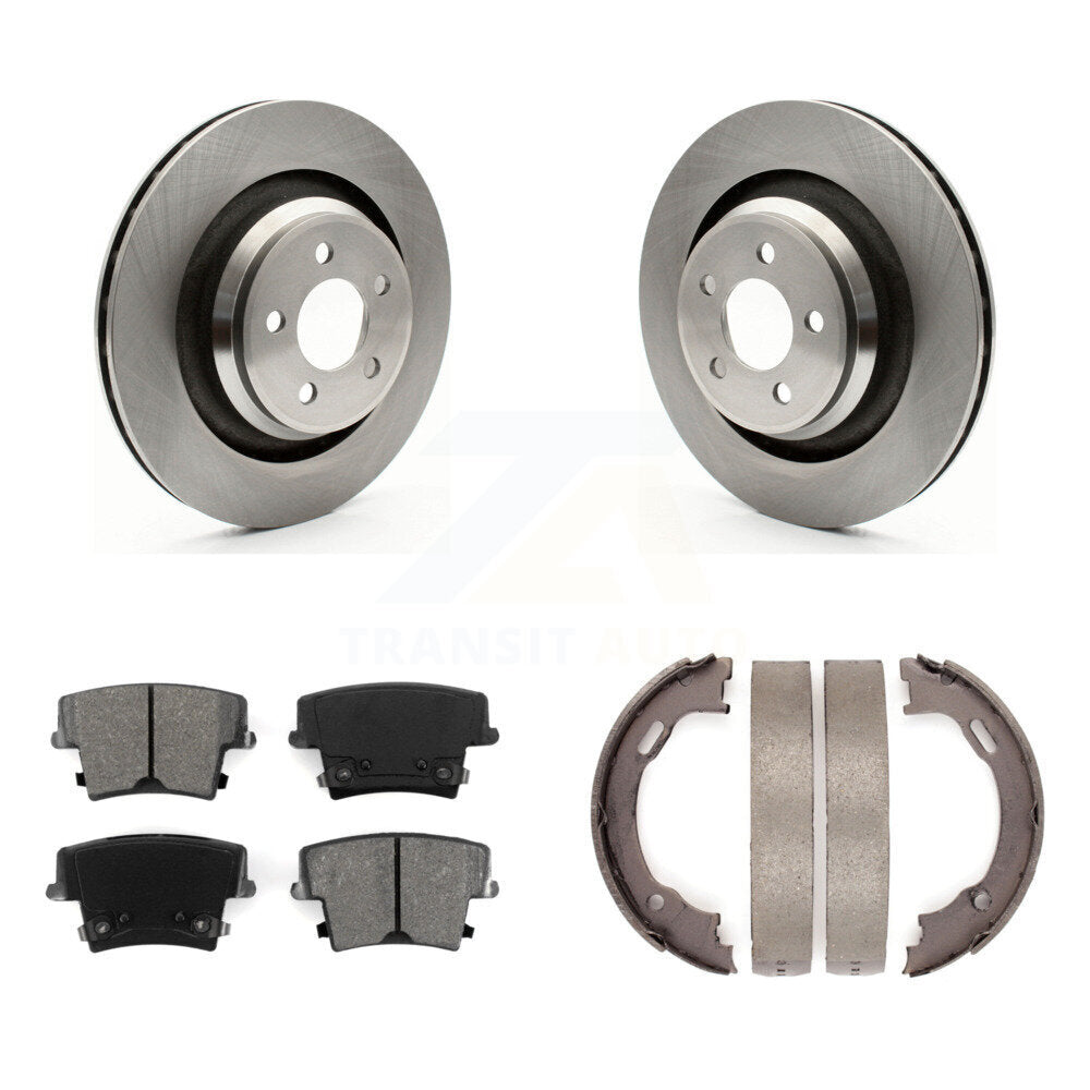 Kit de plaquettes semi-métalliques et de freins de stationnement pour rotors de disque arrière, pour Dodge Charger