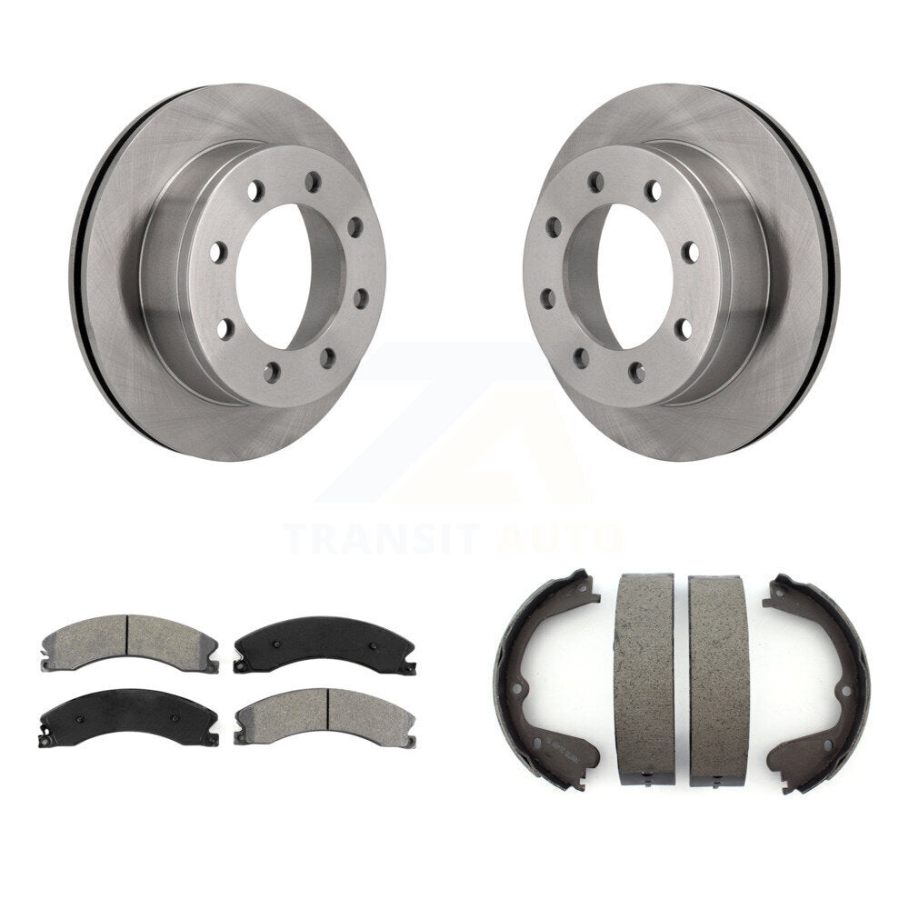 Kit de chaussures de stationnement avec disques semi-métalliques, Rotors à disque arrière, pour Chevrolet Express 450