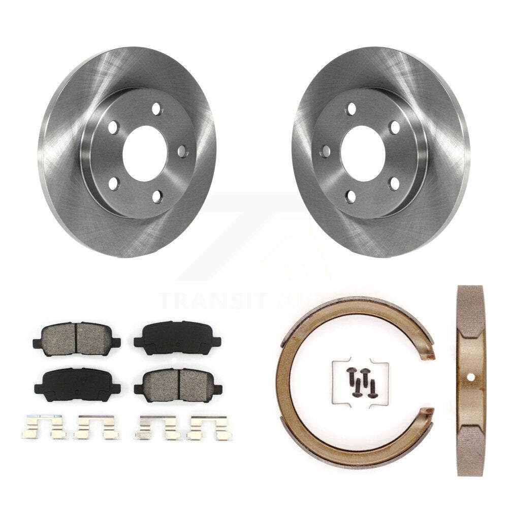 Kit de patins de frein de stationnement, Rotors à disque arrière, plaquettes semi-métalliques, pour Chevrolet Impal