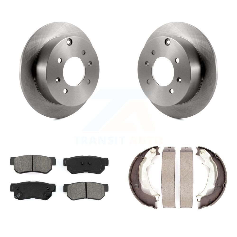 Kit de plaquettes semi-métalliques et de chaussures de stationnement, Rotors à disque arrière, pour Hyundai Sonata Ki