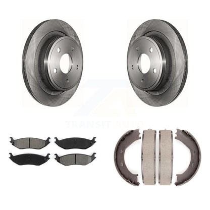 Kit de plaquettes semi-métalliques et de freins de stationnement, Rotors à disque arrière, pour Dodge Ram 150