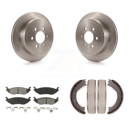 Kit de plaquettes semi-métalliques et de chaussures de stationnement pour rotors de disque arrière, pour Dodge Durang 2003