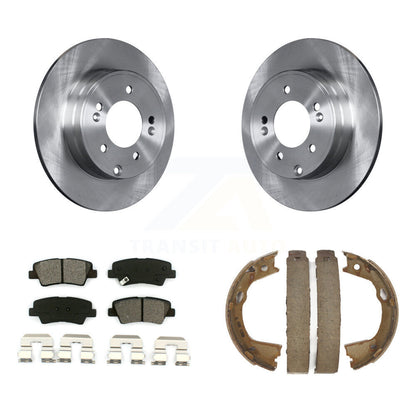 Kit de plaquettes semi-métalliques et de chaussures de stationnement, Rotors à disque arrière, pour Hyundai Sonata Ki