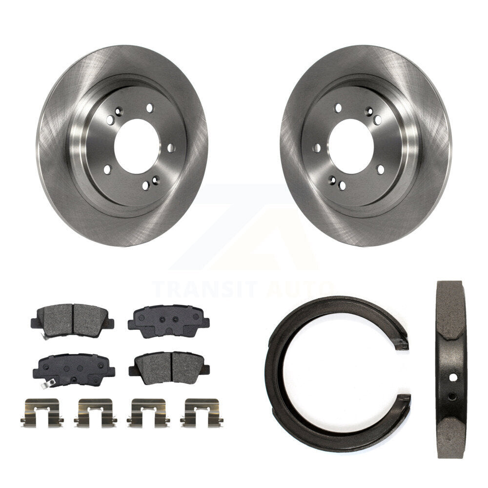 Kit de plaquettes semi-métalliques et de freins de stationnement pour rotors de disque arrière, pour Kia Optima