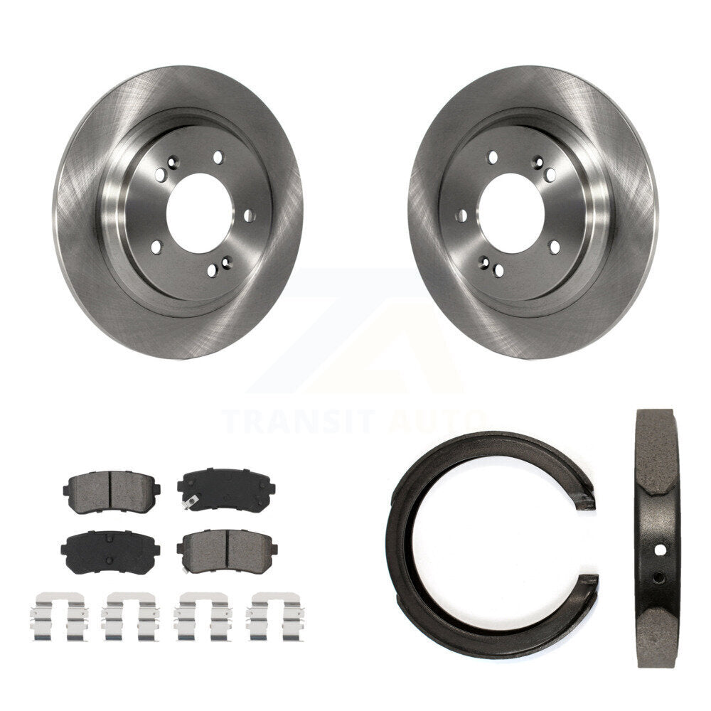 Kit de plaquettes semi-métalliques et de freins de stationnement pour rotors de disque arrière, pour Kia Optima