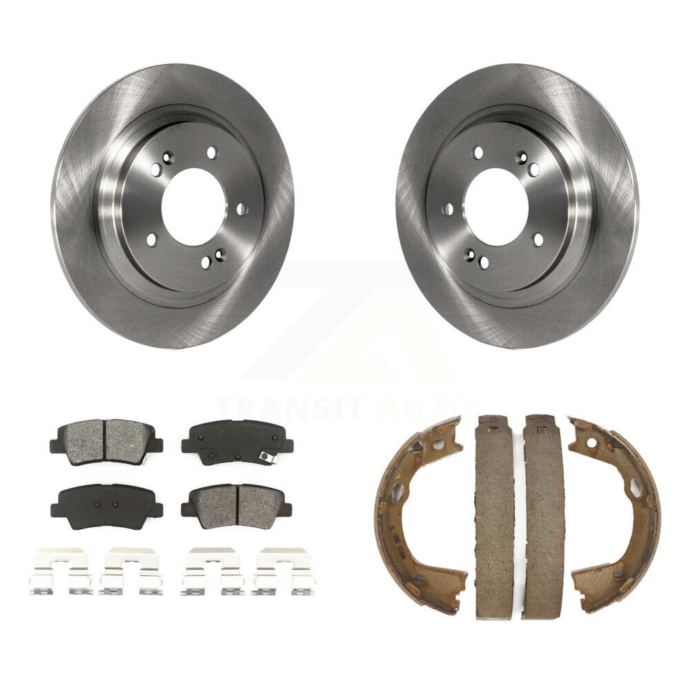 Kit de plaquettes semi-métalliques et de freins de stationnement pour rotors de disque arrière, pour Kia Optima