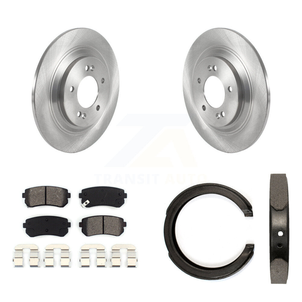 Kit de plaquettes semi-métalliques et de freins de stationnement pour rotors de disque arrière, pour Kia Cadenza