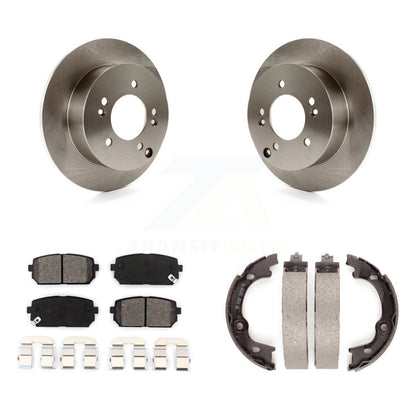 Kit de plaquettes semi-métalliques et de chaussures de stationnement pour rotors de disque arrière, pour Kia Rondo 2007 – 2010