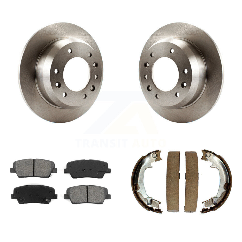 Kit de plaquettes semi-métalliques et de chaussures de stationnement, Rotors à disque arrière, pour Kia Sedona Hyunda