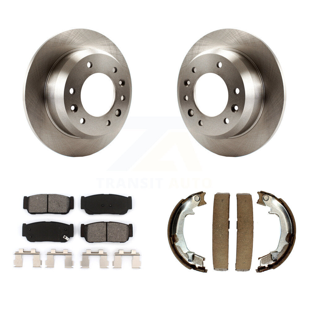 Kit de chaussures de stationnement à plaquettes semi-métalliques, Rotors à disque arrière, pour Hyundai Entourage Kia