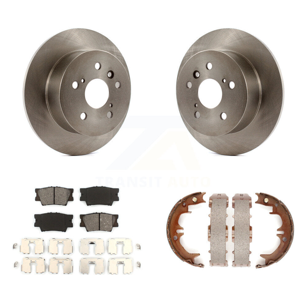 Kit de plaquettes semi-métalliques et de chaussures de stationnement, Rotors à disque arrière, pour Toyota Camry Lexu