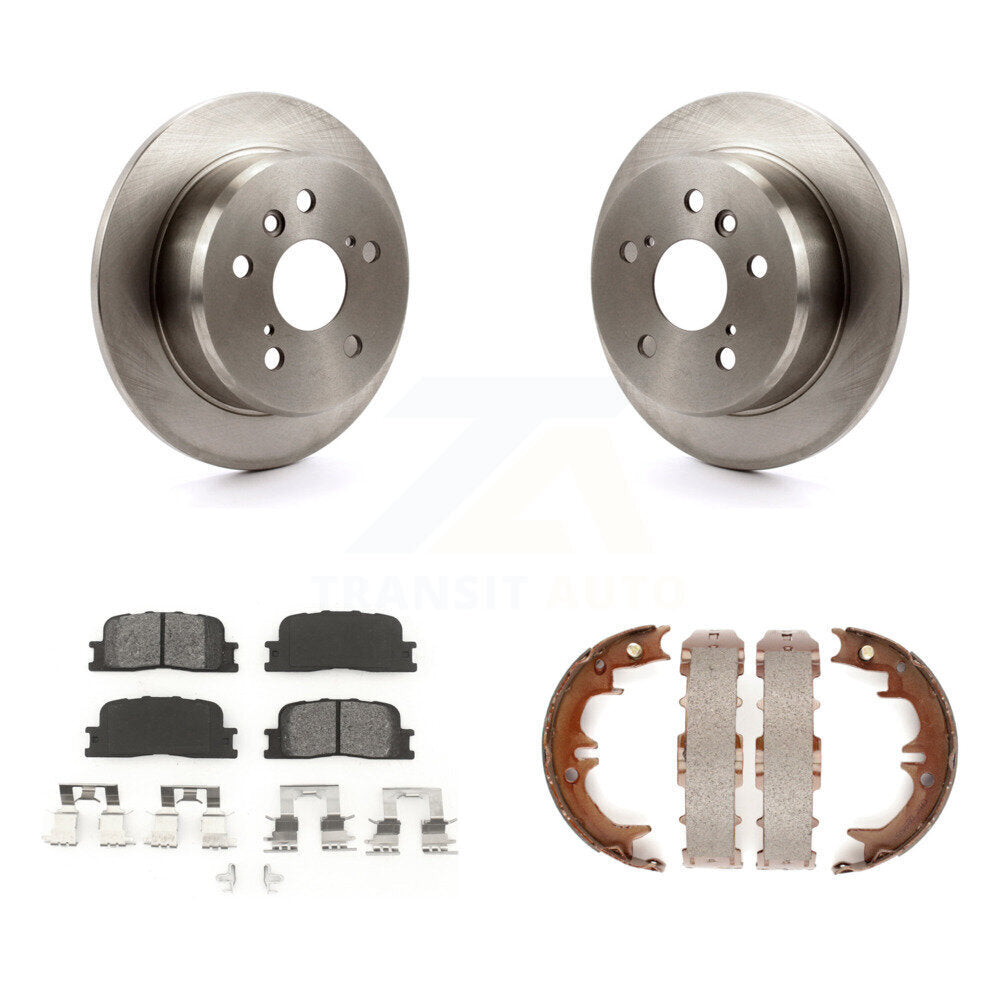 Kit de plaquettes semi-métalliques et de chaussures de stationnement, Rotors à disque arrière, pour Toyota Camry Lexu