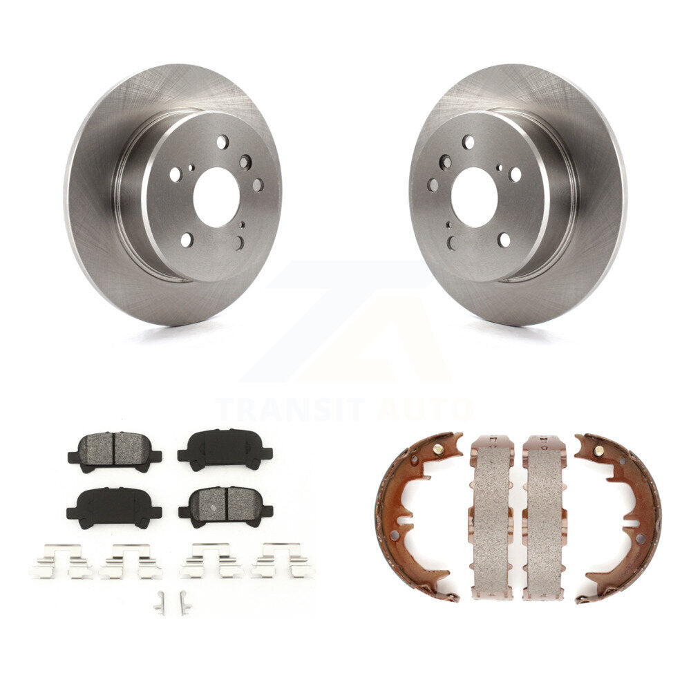 Kit de plaquettes semi-métalliques et de chaussures de stationnement pour rotors de disque arrière, pour Toyota Avalon 00-04