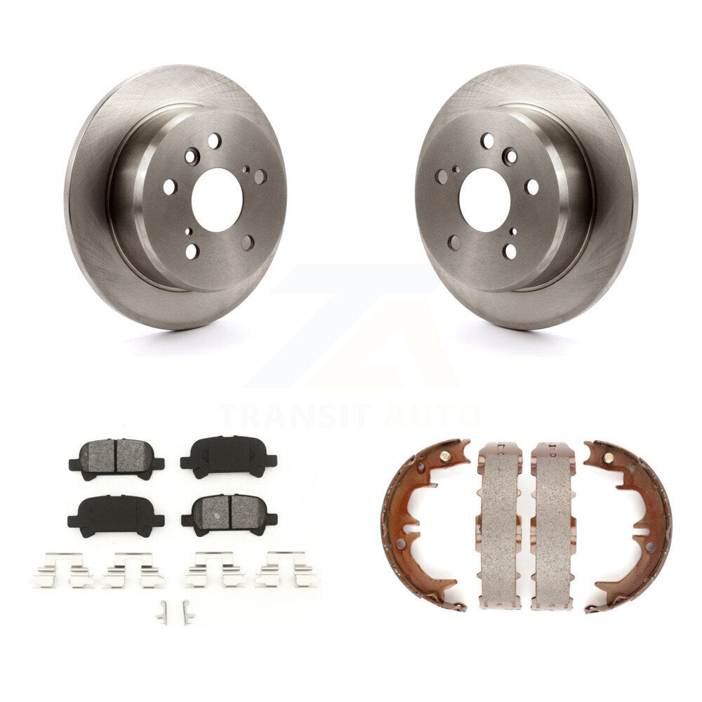 Kit de plaquettes semi-métalliques et de chaussures de stationnement pour rotors de disque arrière, pour Toyota Camry Solara
