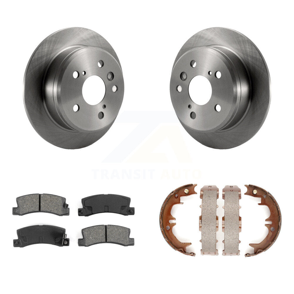 Kit de plaquettes semi-métalliques et de chaussures de stationnement pour rotors de disque arrière, pour Toyota Camry Solara