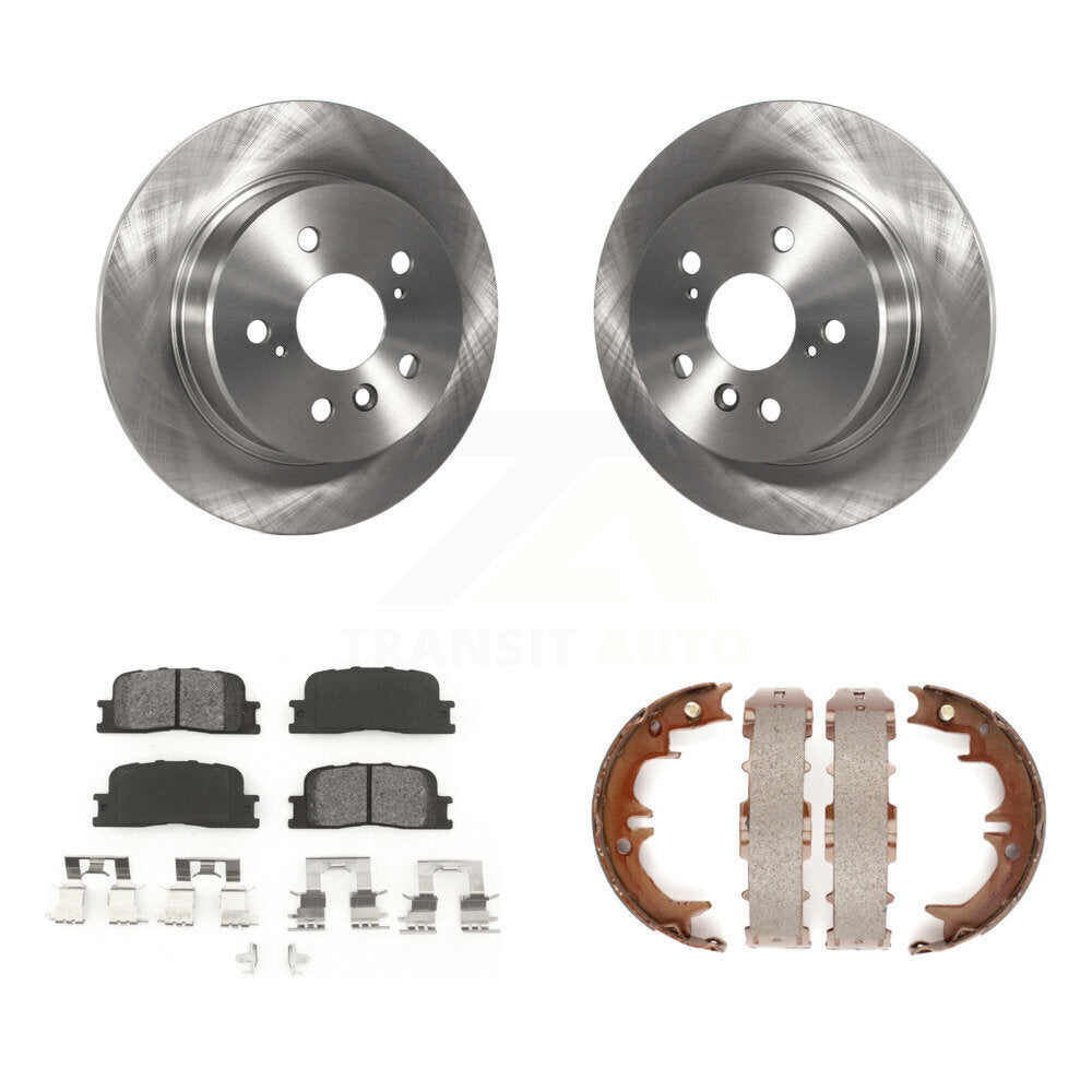 Kit de chaussures de stationnement à plaquettes semi-métalliques, Rotors à disque arrière, pour Toyota Highlander AWD