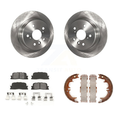 Kit de chaussures de stationnement à plaquettes semi-métalliques, Rotors à disque arrière, pour Toyota Highlander AWD