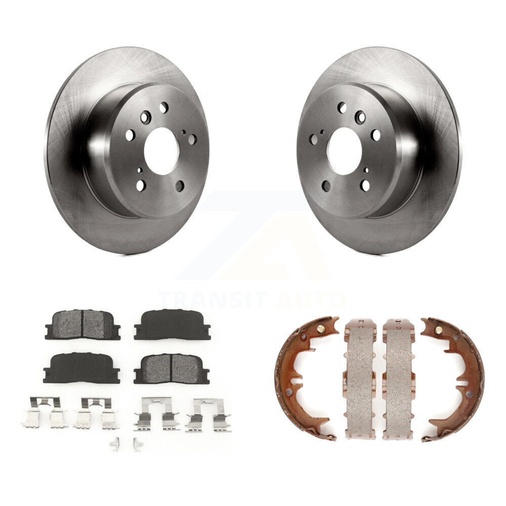 Kit de chaussures de stationnement à plaquettes semi-métalliques, Rotors à disque arrière, pour Toyota Highlander FWD