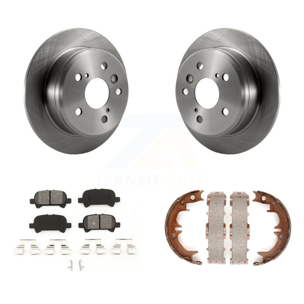 Kit de plaquettes semi-métalliques et de chaussures de stationnement pour rotors de disque arrière, pour Toyota Camry Solara
