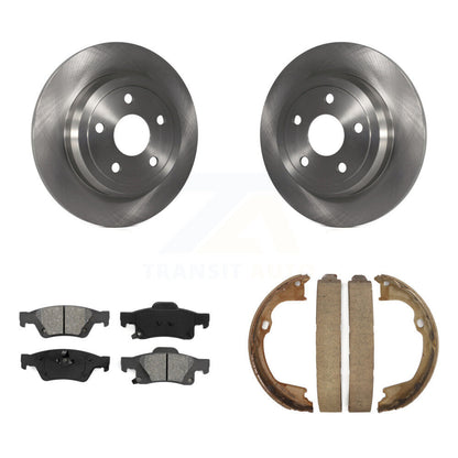 Kit de plaquettes semi-métalliques et de chaussures de stationnement, Rotors à disque arrière, pour Dodge Durango Jee