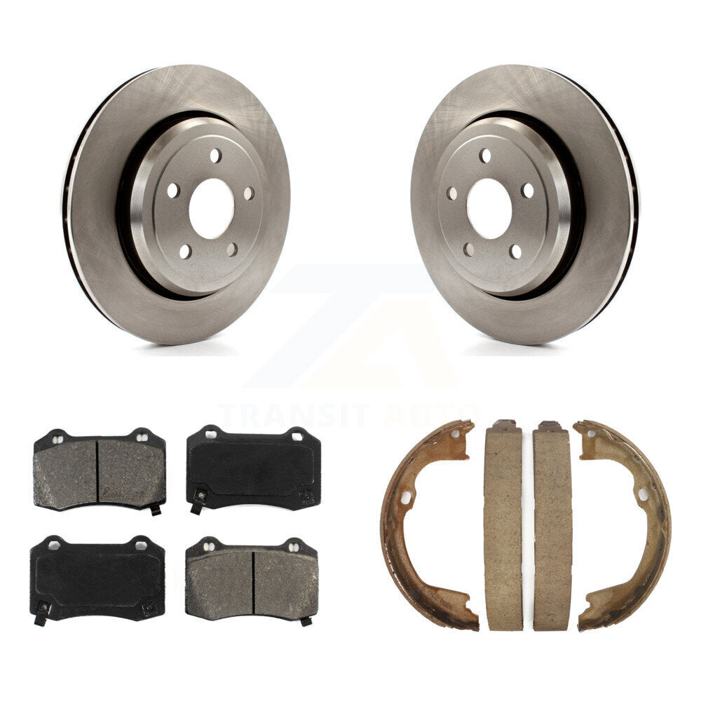 Kit de plaquettes semi-métalliques et de chaussures de stationnement pour rotors de disque arrière, pour Jeep Grand Cherokee