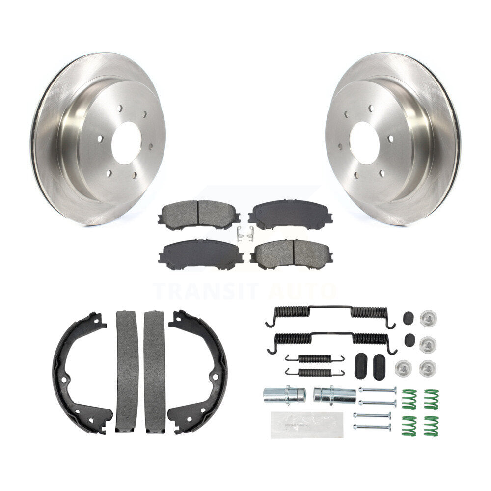 Kit de quincaillerie pour chaussures de stationnement, Rotors à disque arrière, plaquettes semi-métalliques, pour Nissan TITAN