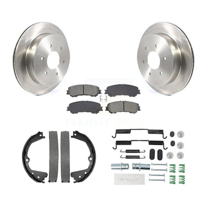 Kit de quincaillerie pour chaussures de stationnement, Rotors à disque arrière, plaquettes semi-métalliques, pour Nissan TITAN