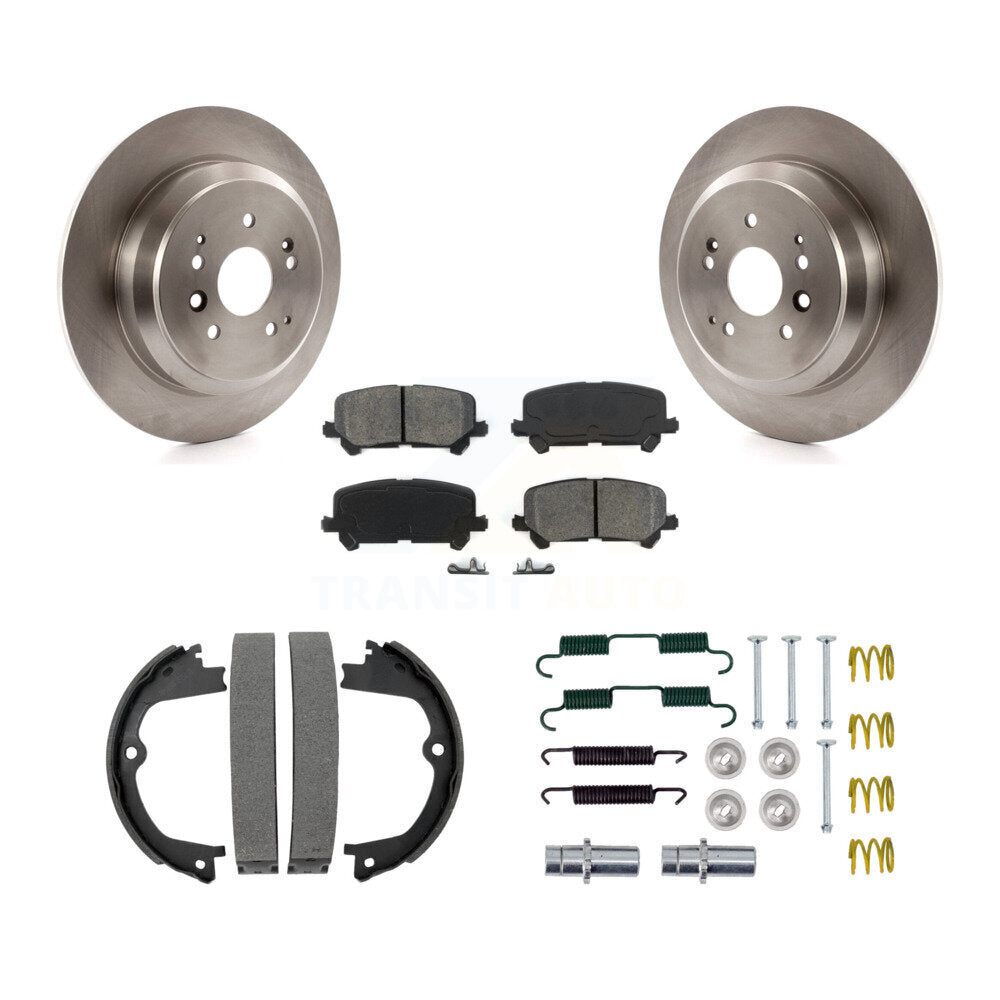 Rotors à disque arrière, patins semi-métalliques, chaussures de stationnement et Kit de quincaillerie pour Acura MD