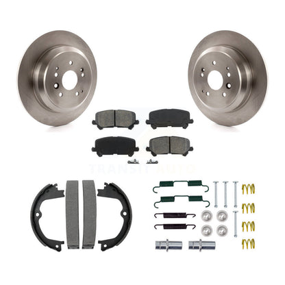Rotors à disque arrière, patins semi-métalliques, chaussures de stationnement et Kit de quincaillerie pour Acura MD
