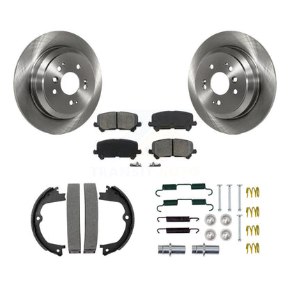 Rotors à disque arrière, patins semi-métalliques, chaussures de stationnement et Kit de matériel pour Honda Pilo
