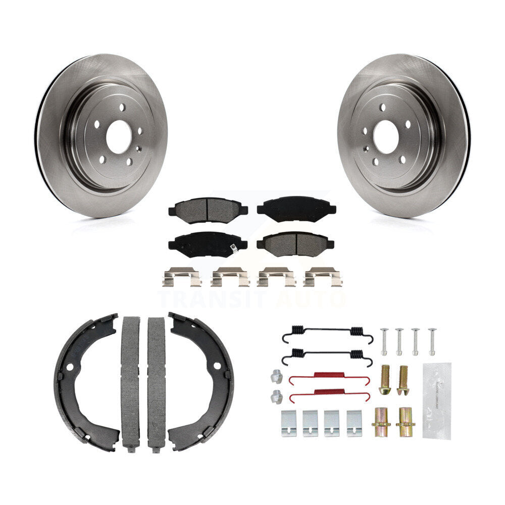 Kit de quincaillerie pour chaussures de stationnement, Rotors à disque arrière, plaquettes semi-métalliques, pour Cadillac CTS