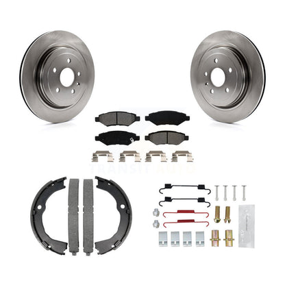 Kit de quincaillerie pour chaussures de stationnement, Rotors à disque arrière, plaquettes semi-métalliques, pour Cadillac CTS