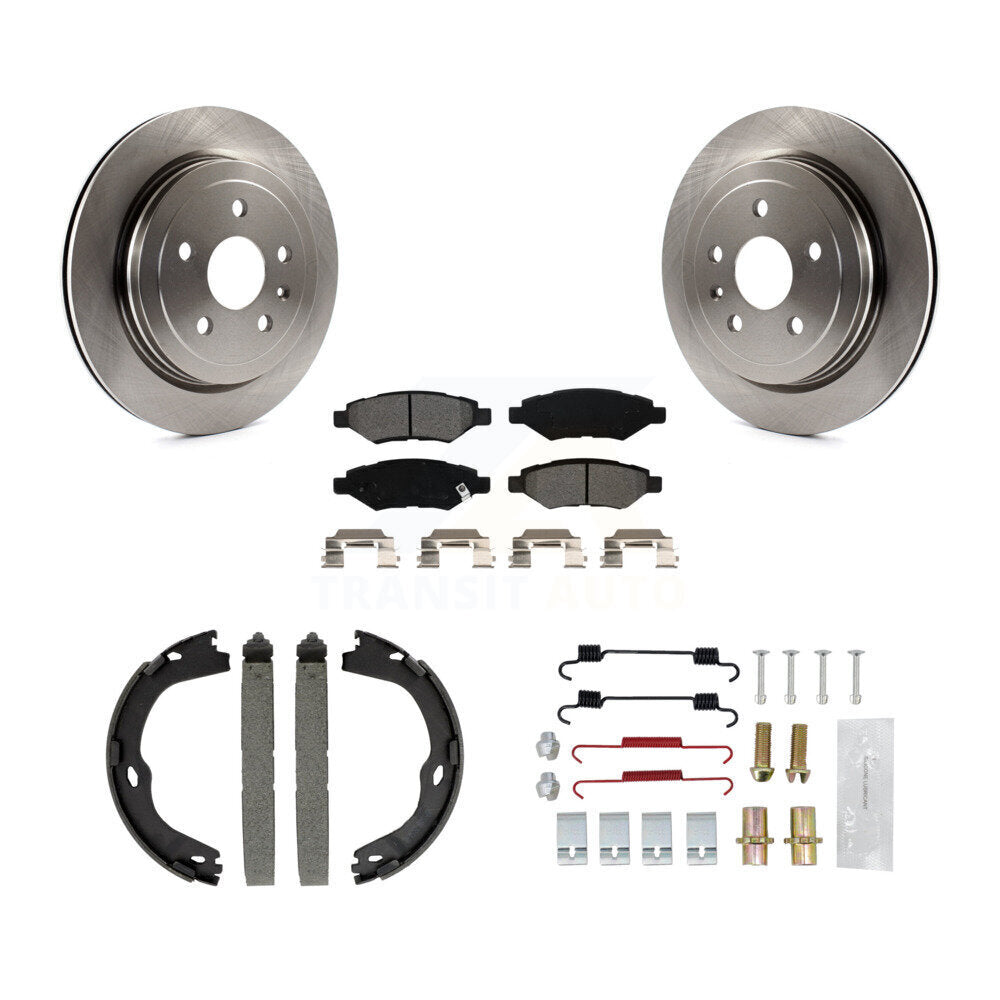 Kit de quincaillerie pour chaussures de stationnement, Rotors à disque arrière, plaquettes semi-métalliques, pour Cadillac CTS