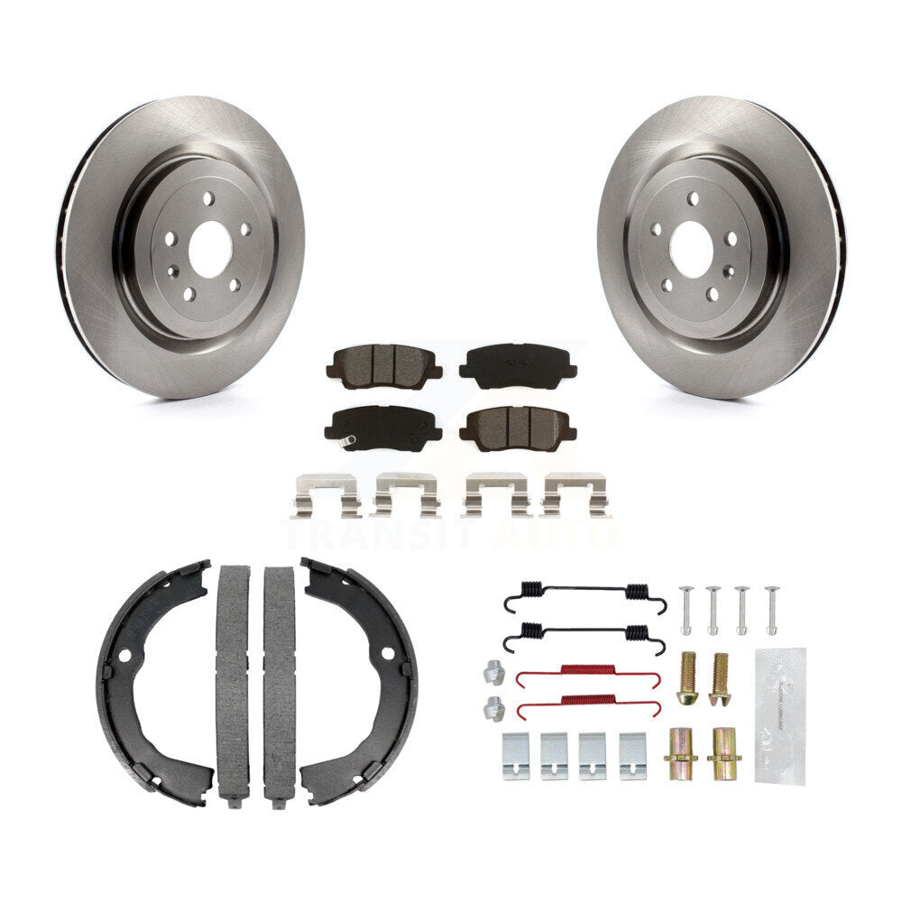 Kit de quincaillerie pour chaussures de stationnement, Rotors à disque arrière, plaquettes semi-métalliques, pour Cadillac CTS