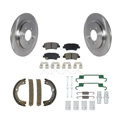 Kit de quincaillerie pour chaussures de stationnement, Rotors à disque arrière, plaquettes semi-métalliques, pour Kia Sportage