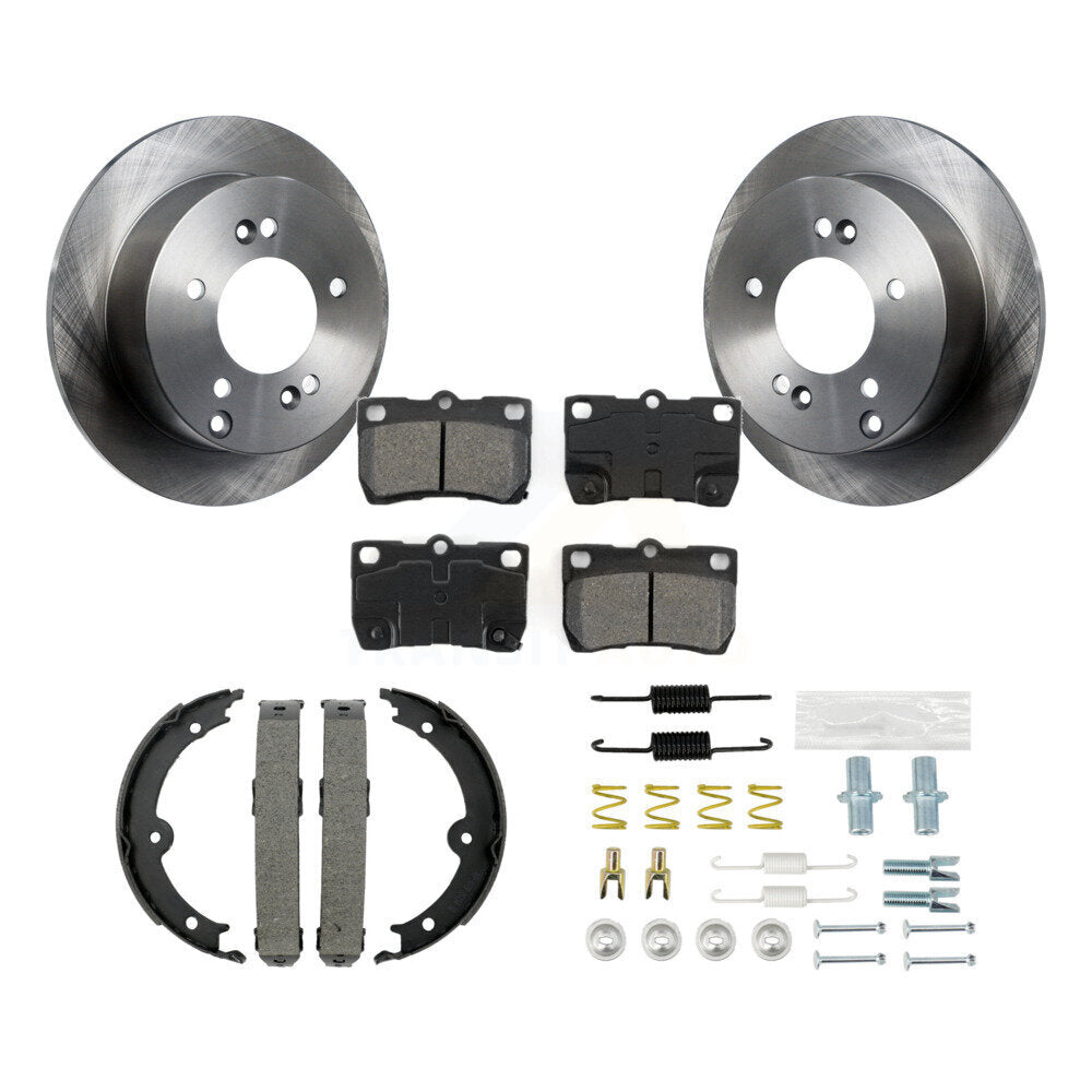 Rotors à disque arrière, patins semi-métalliques, chaussures de stationnement et Kit de matériel pour Lexus IS25