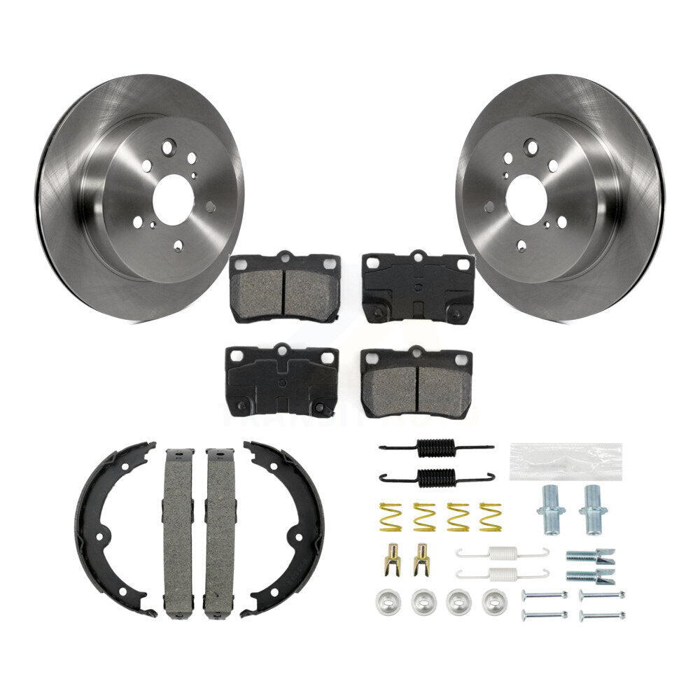 Rotors à disque arrière, patins semi-métalliques, chaussures de stationnement et Kit de matériel pour Lexus IS25