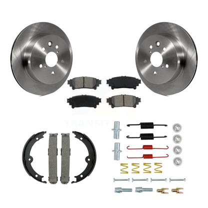 Rotors à disque arrière, patins semi-métalliques, chaussures de stationnement et Kit de quincaillerie pour Lexus IS35