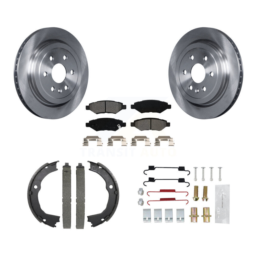 Kit de quincaillerie pour chaussures de stationnement, Rotors à disque arrière, plaquettes semi-métalliques, pour Cadillac SRX