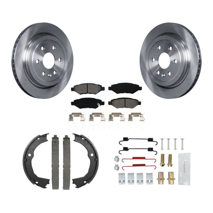 Kit de quincaillerie pour chaussures de stationnement, Rotors à disque arrière, plaquettes semi-métalliques, pour Cadillac SRX
