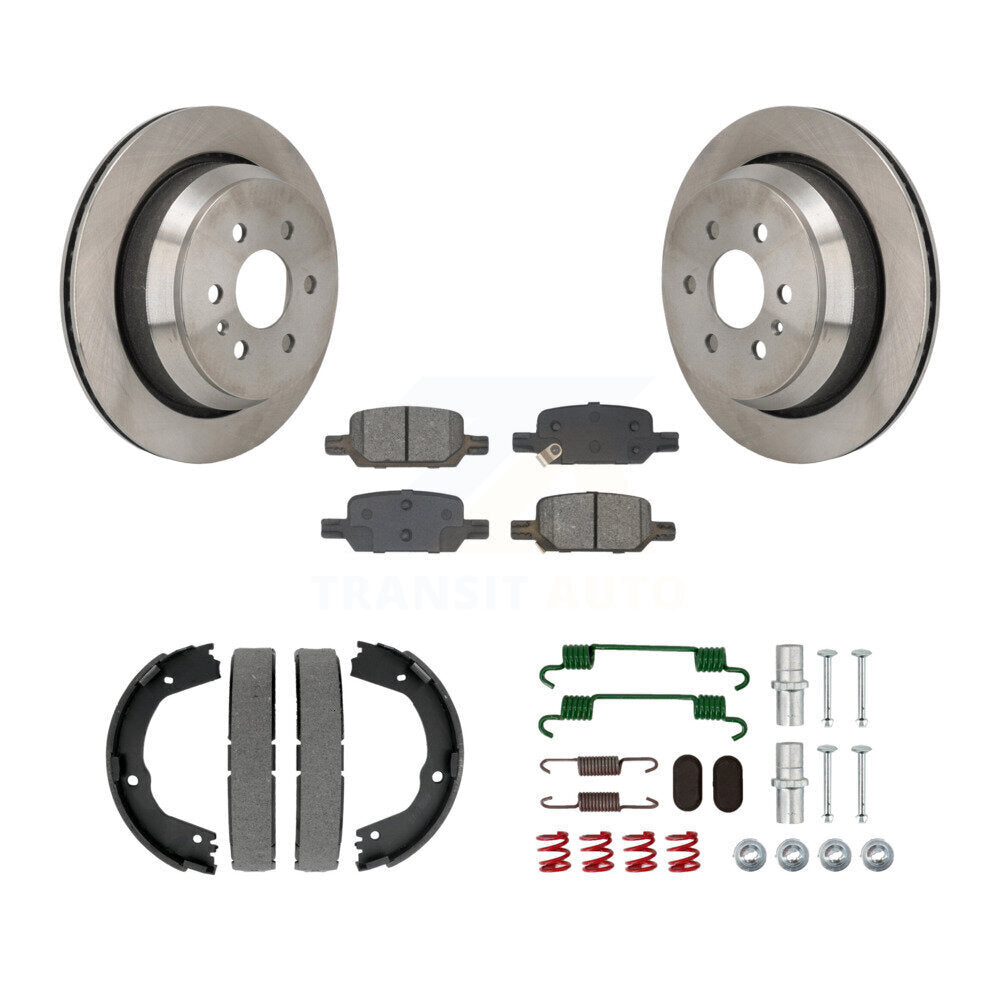 Kit de quincaillerie pour chaussures de stationnement, Rotors à disque arrière, plaquettes semi-métalliques, pour Chevrolet GM