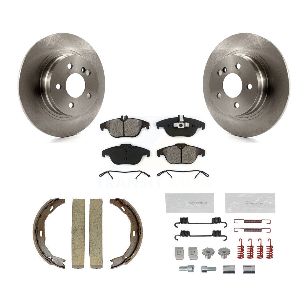 Kit de quincaillerie pour chaussures de stationnement, Rotors à disque arrière, plaquettes semi-métalliques, pour Mercedes-Ben