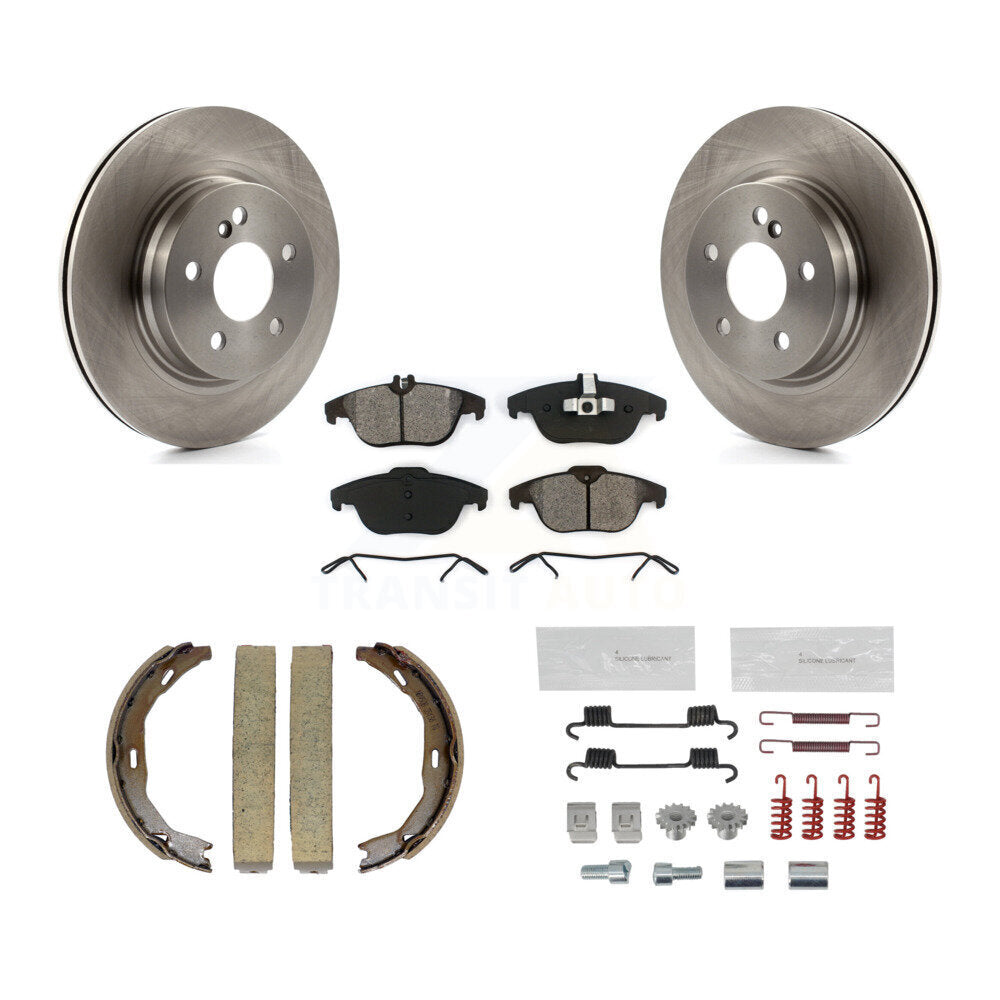 Kit de quincaillerie pour chaussures de stationnement, Rotors à disque arrière, plaquettes semi-métalliques, pour Mercedes-Ben