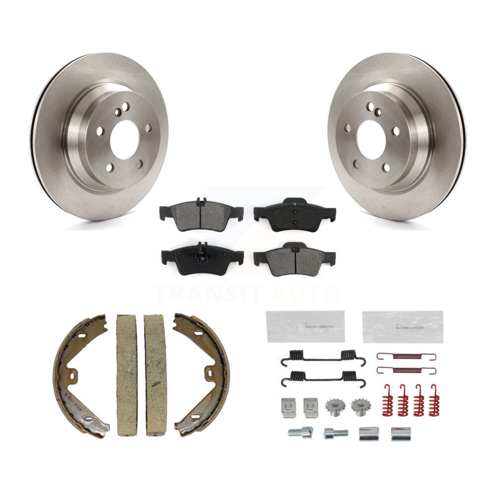 Kit de quincaillerie pour chaussures de stationnement, Rotors à disque arrière, plaquettes semi-métalliques, pour Mercedes-Ben