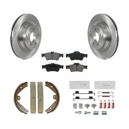 Kit de quincaillerie pour chaussures de stationnement, Rotors à disque arrière, plaquettes semi-métalliques, pour Mercedes-Ben